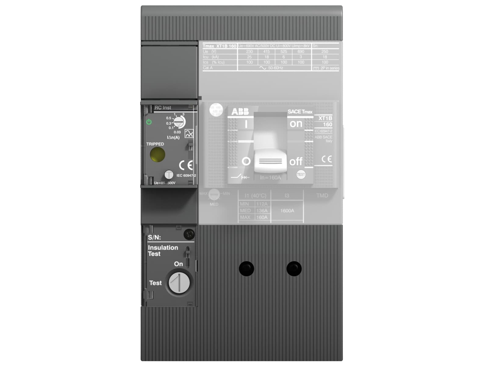 ABB 1SDA067127R1 RC Inst HV 85...690Vac XT3 3p F