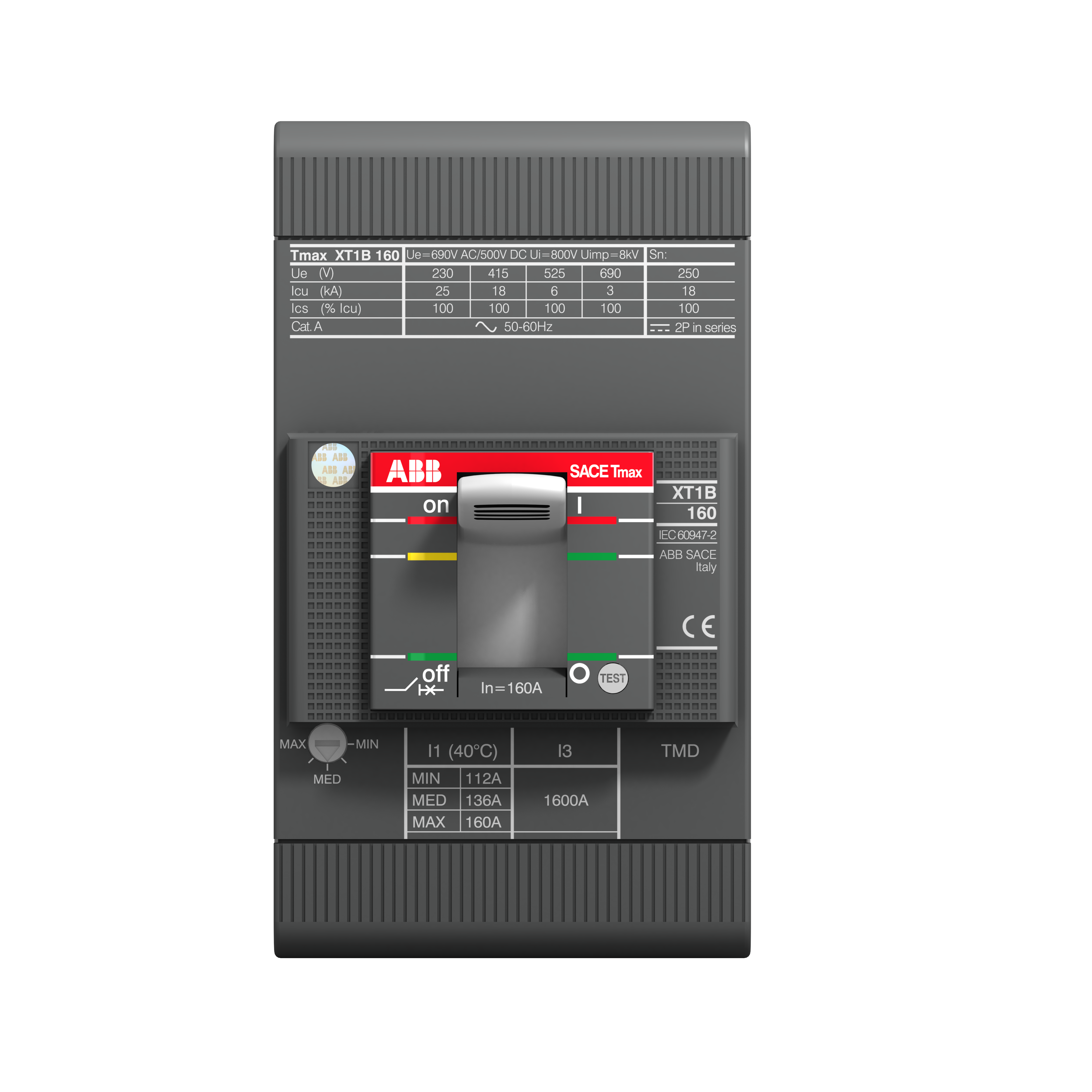 ABB 1SDA067434R1 XT1S 160 TMD 100-1000 3p F F