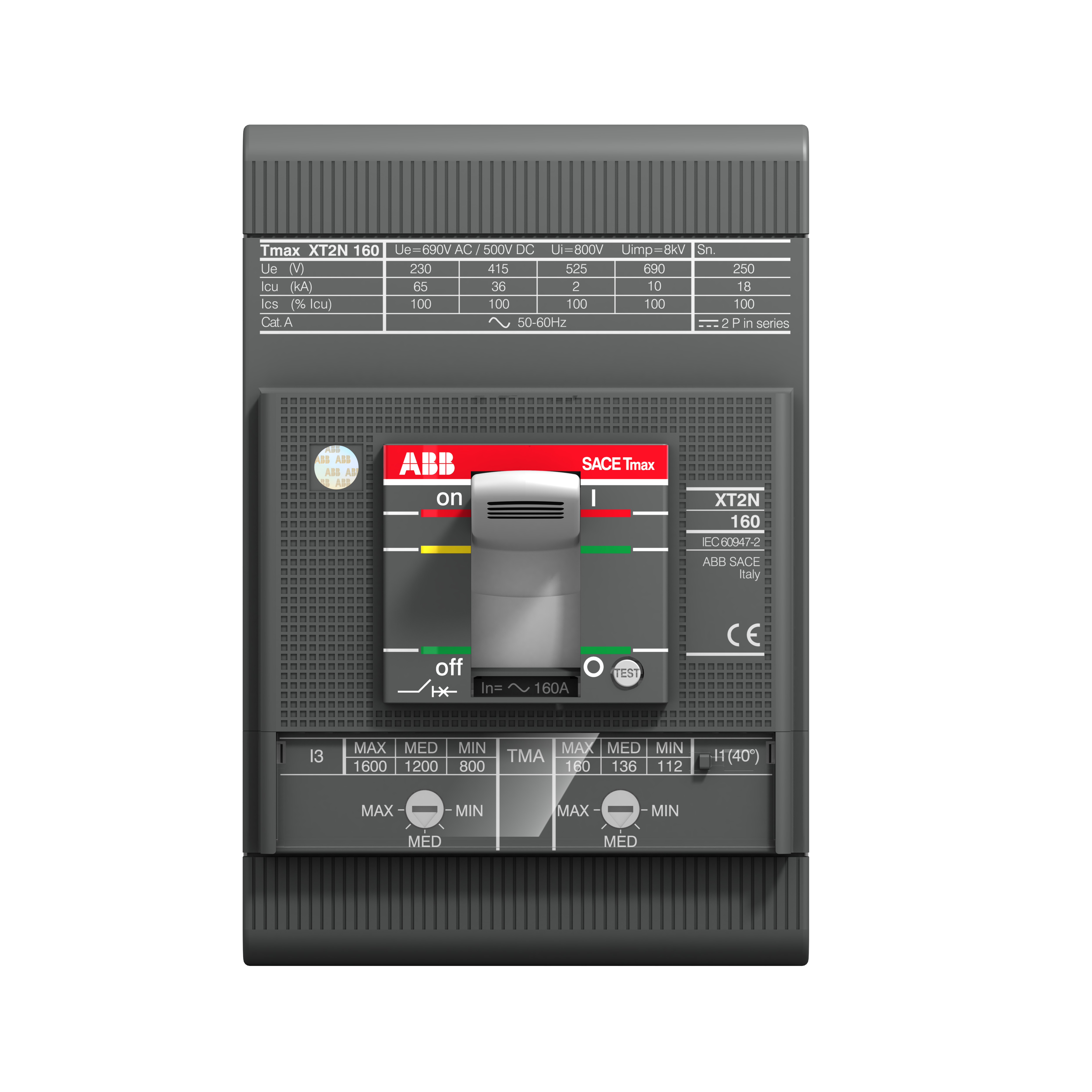 ABB 1SDA067560R1 XT2S 160 TMA 160-1600 3p F F