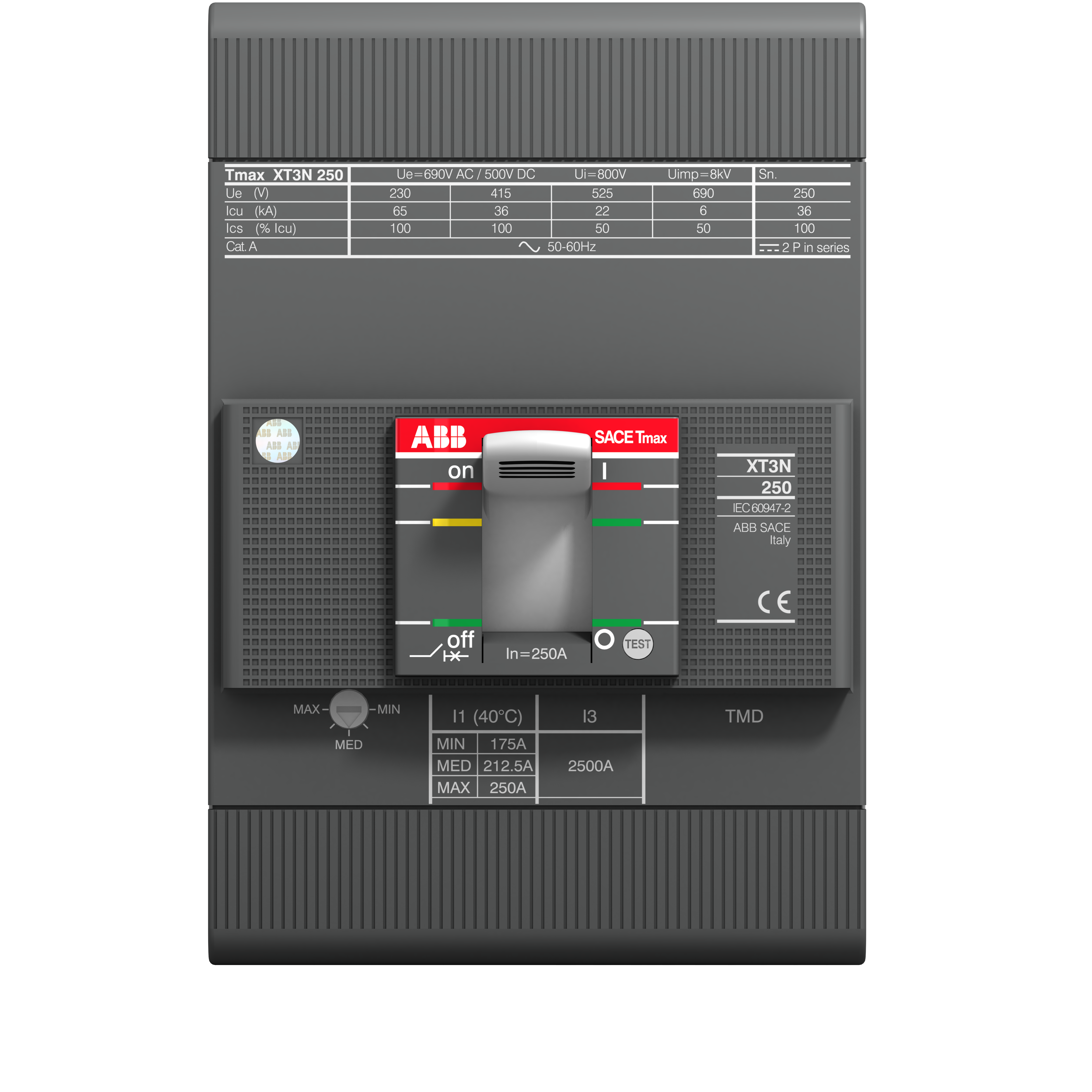 ABB 1SDA068059R1 XT3N 250 TMD 250-2500 3p F F