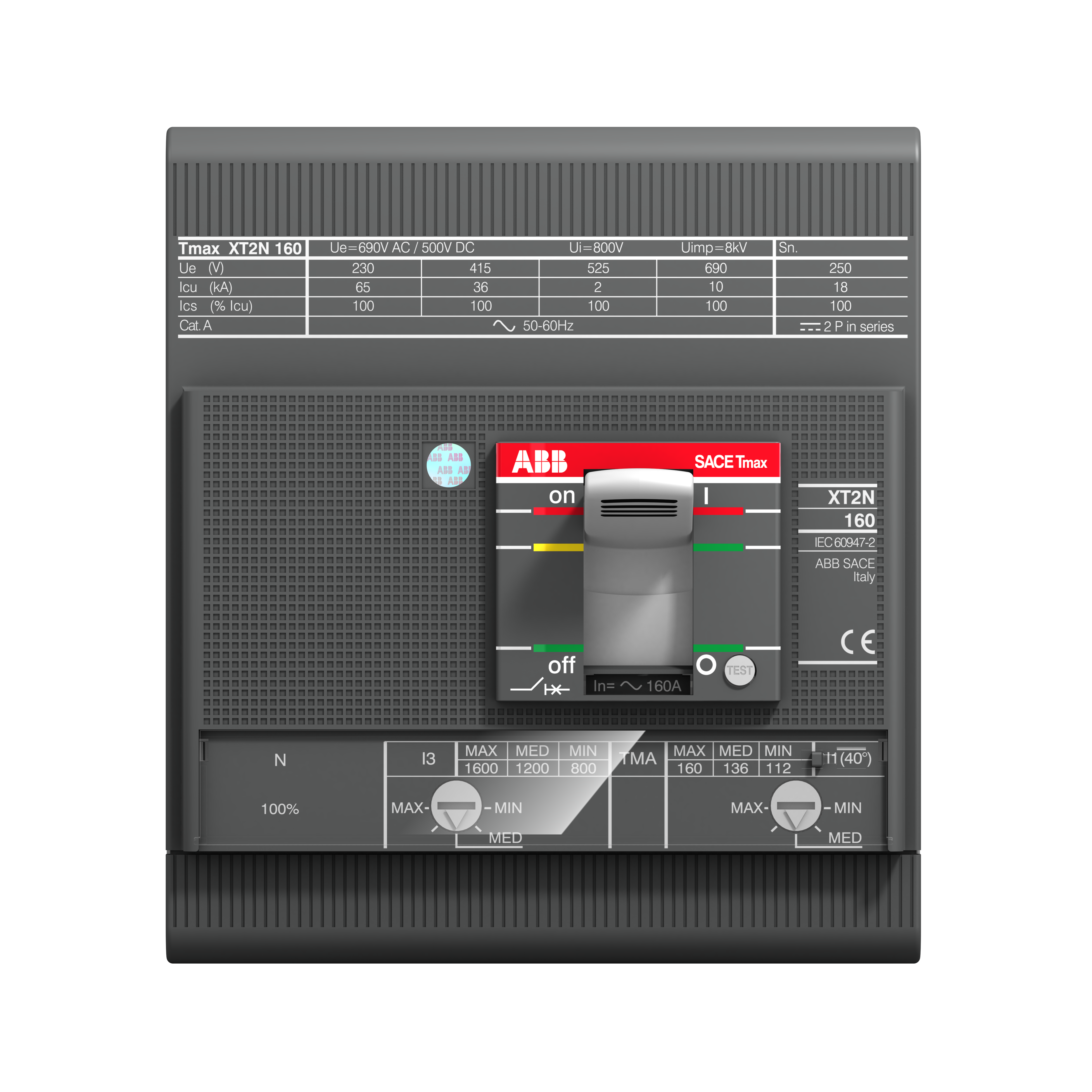 ABB 1SDA067579R1 XT2S 160 TMA 100-1000 4p F F