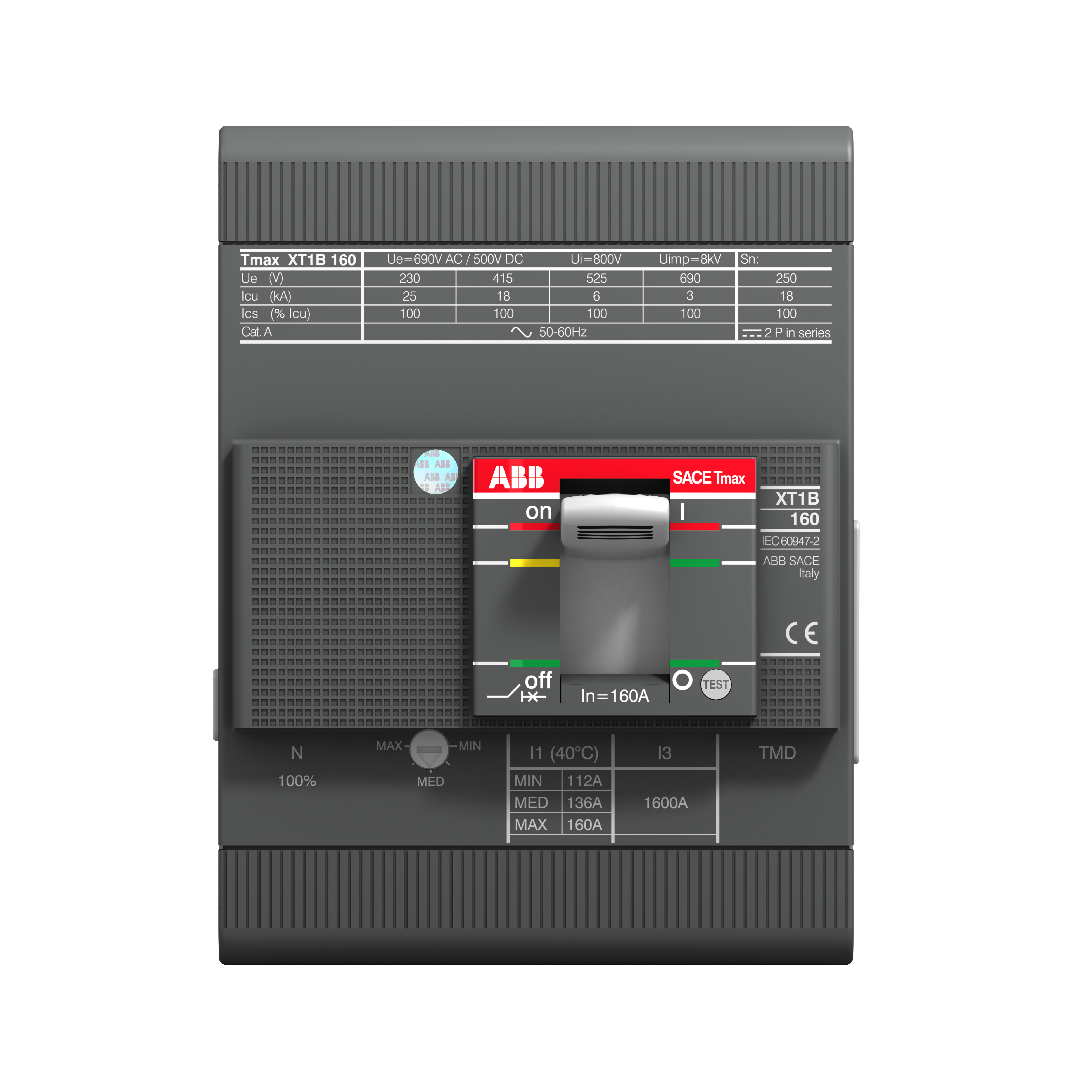 ABB 1SDA080849R1 XT1S 160 TMD 40-450 4p F F