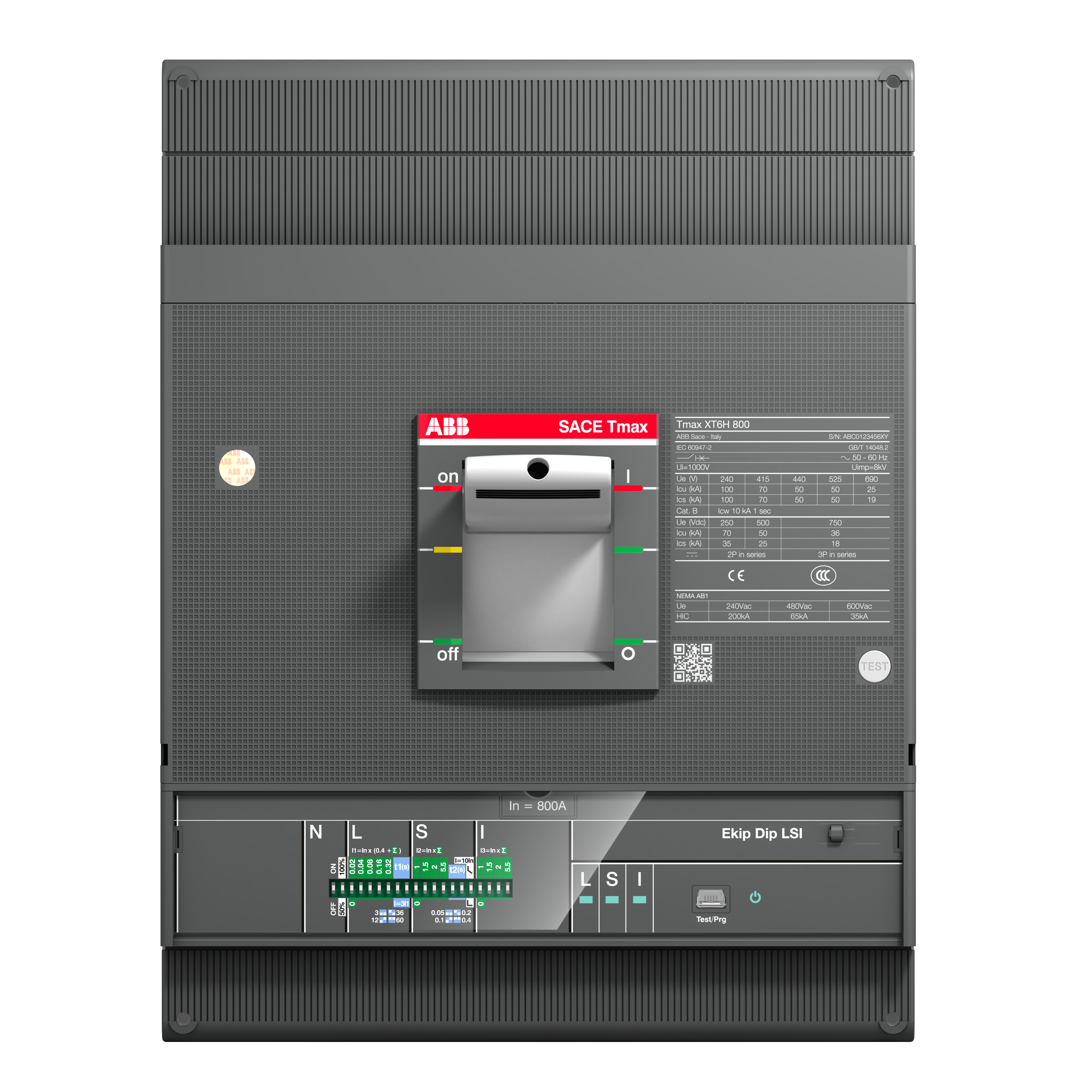 ABB 1SDA100720R1 XT6N 1000 Ekip Dip LS/I In=1000 3p F F