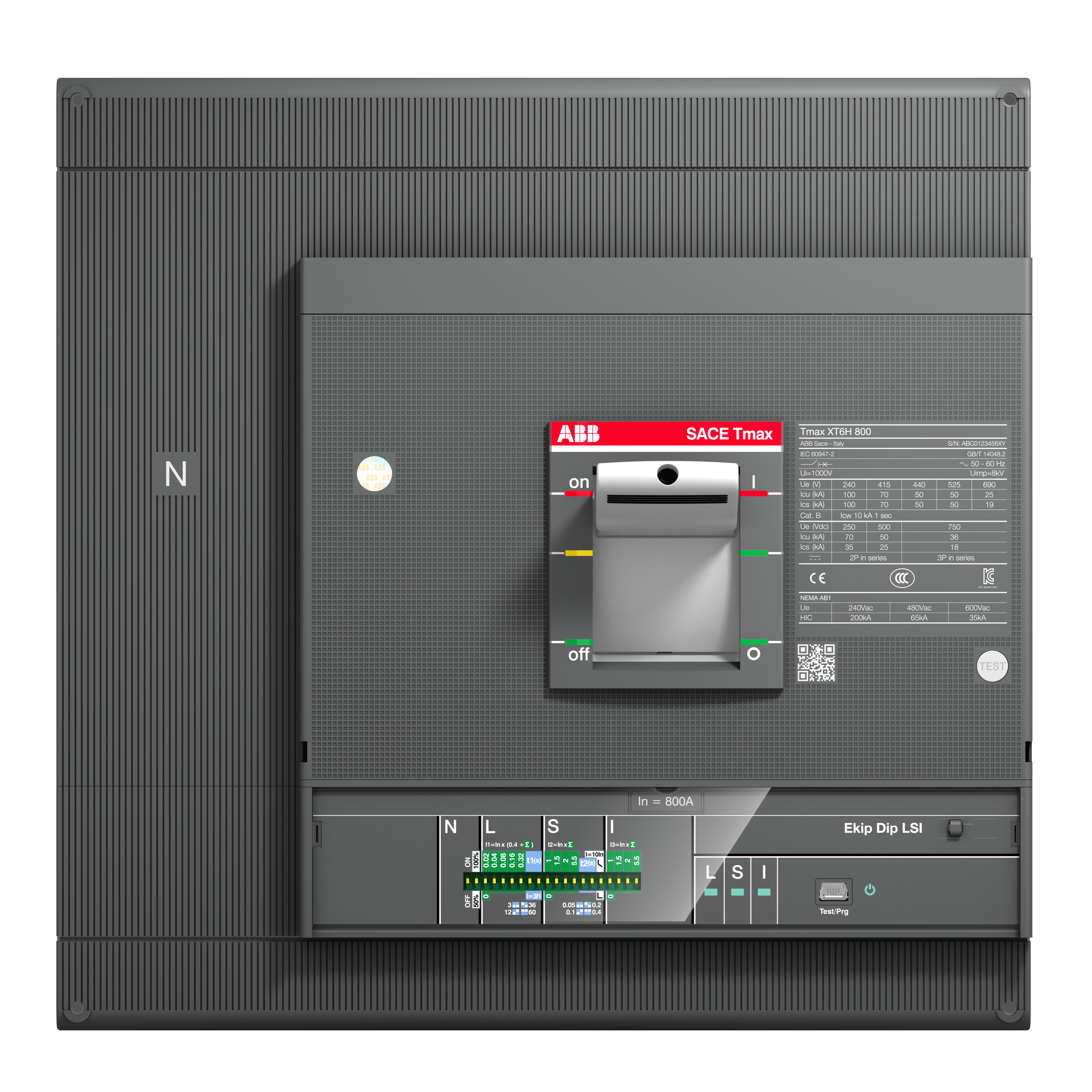 ABB 1SDA100754R1 XT6S 800 Ekip Dip LS/I In=800 4p F F