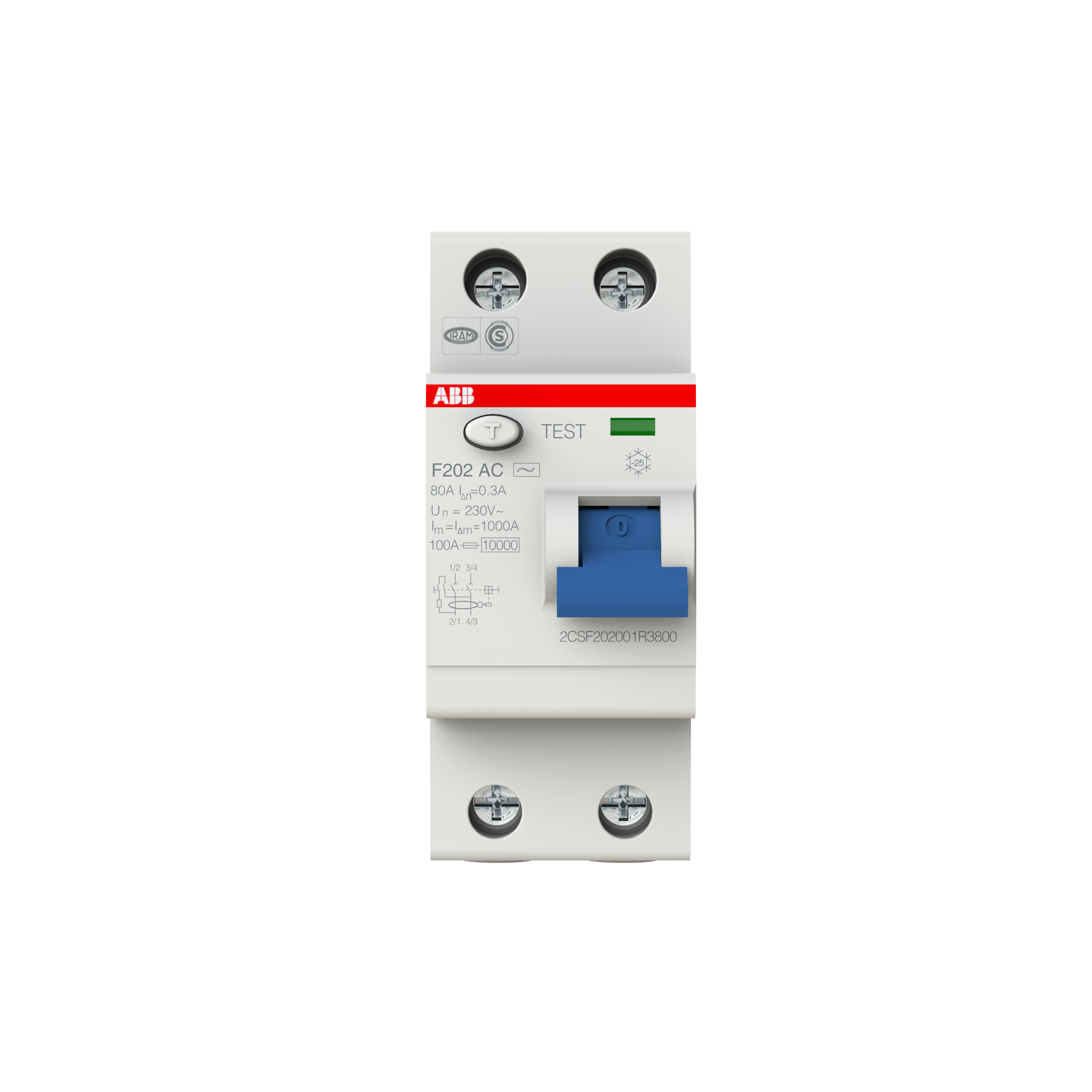 ABB 2CSF202001R3800 F202 AC-80/0.3