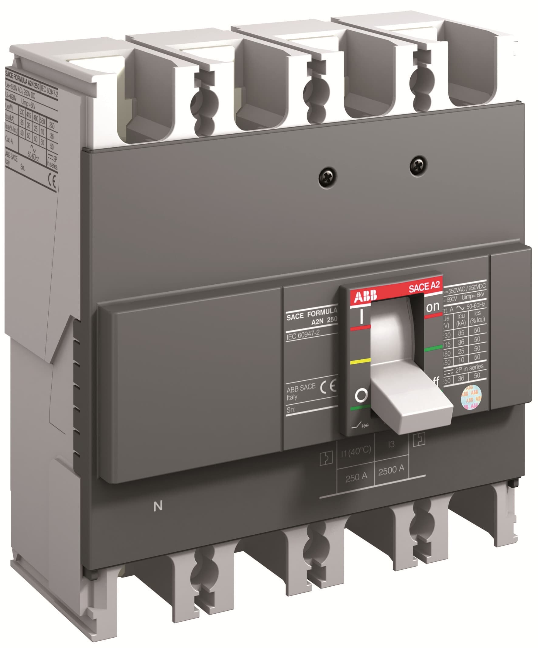 ABB 1SDA066796R1 A2N 250 TMF 200-2000 4p F F