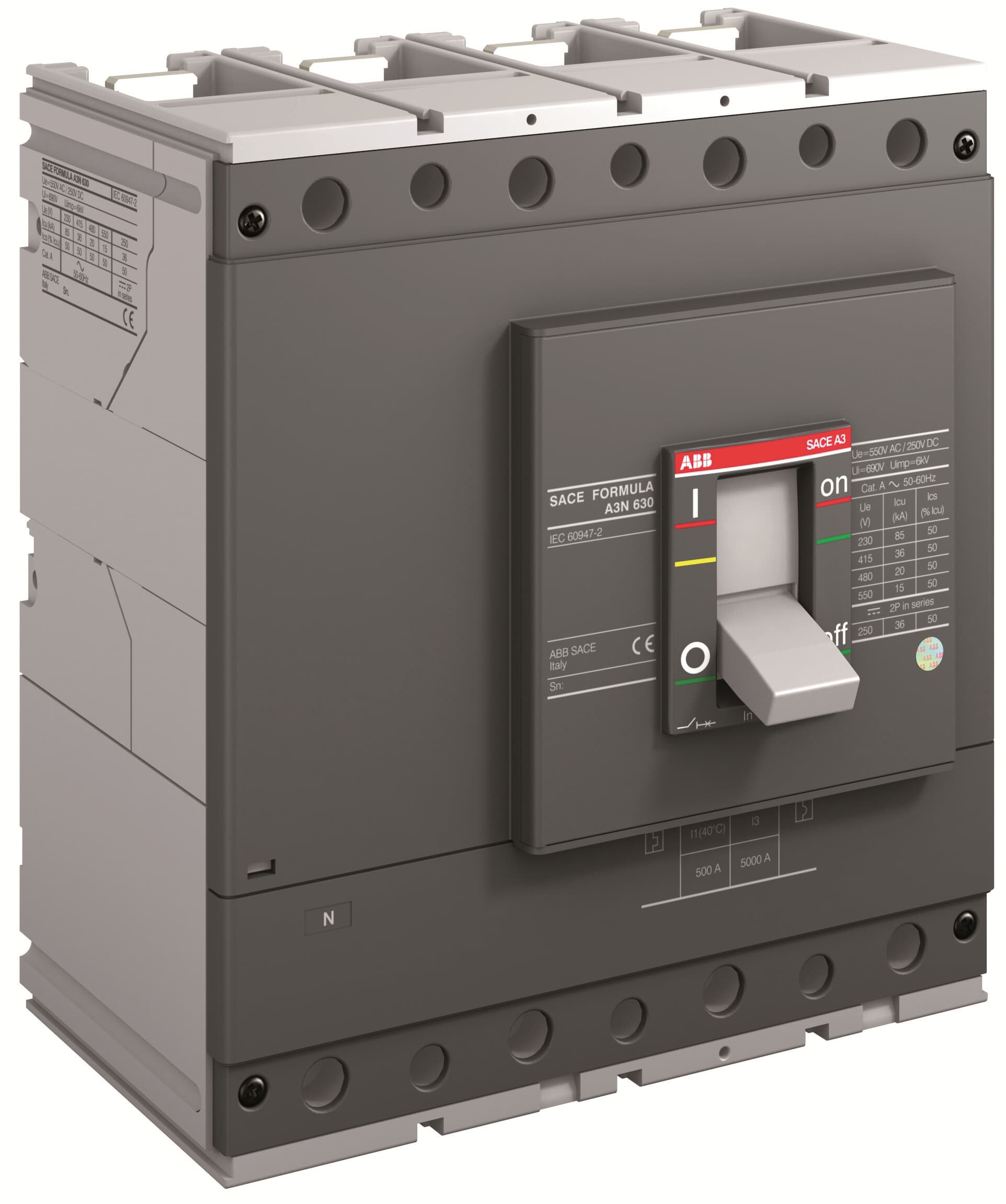 ABB 1SDA066575R1 A3S 630 ELT-LI In=630 4p F F