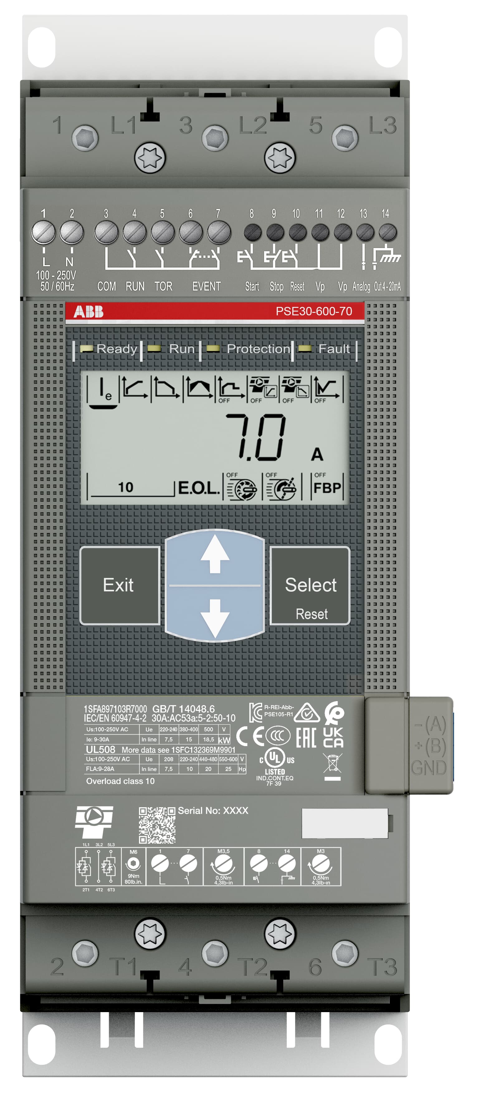 ABB 1SFA897103R7000 PSE30-600-70