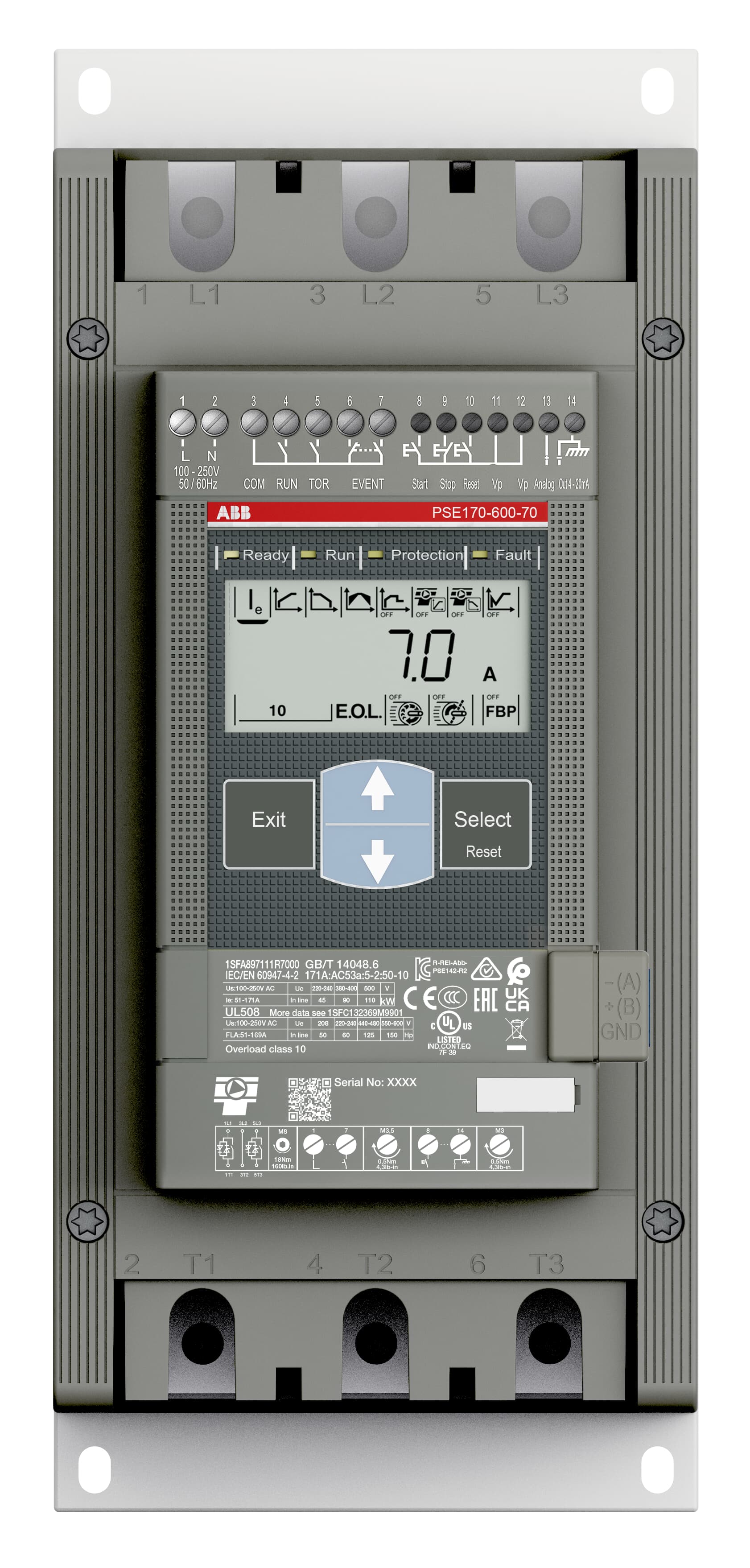 ABB 1SFA897111R7000 PSE170-600-70