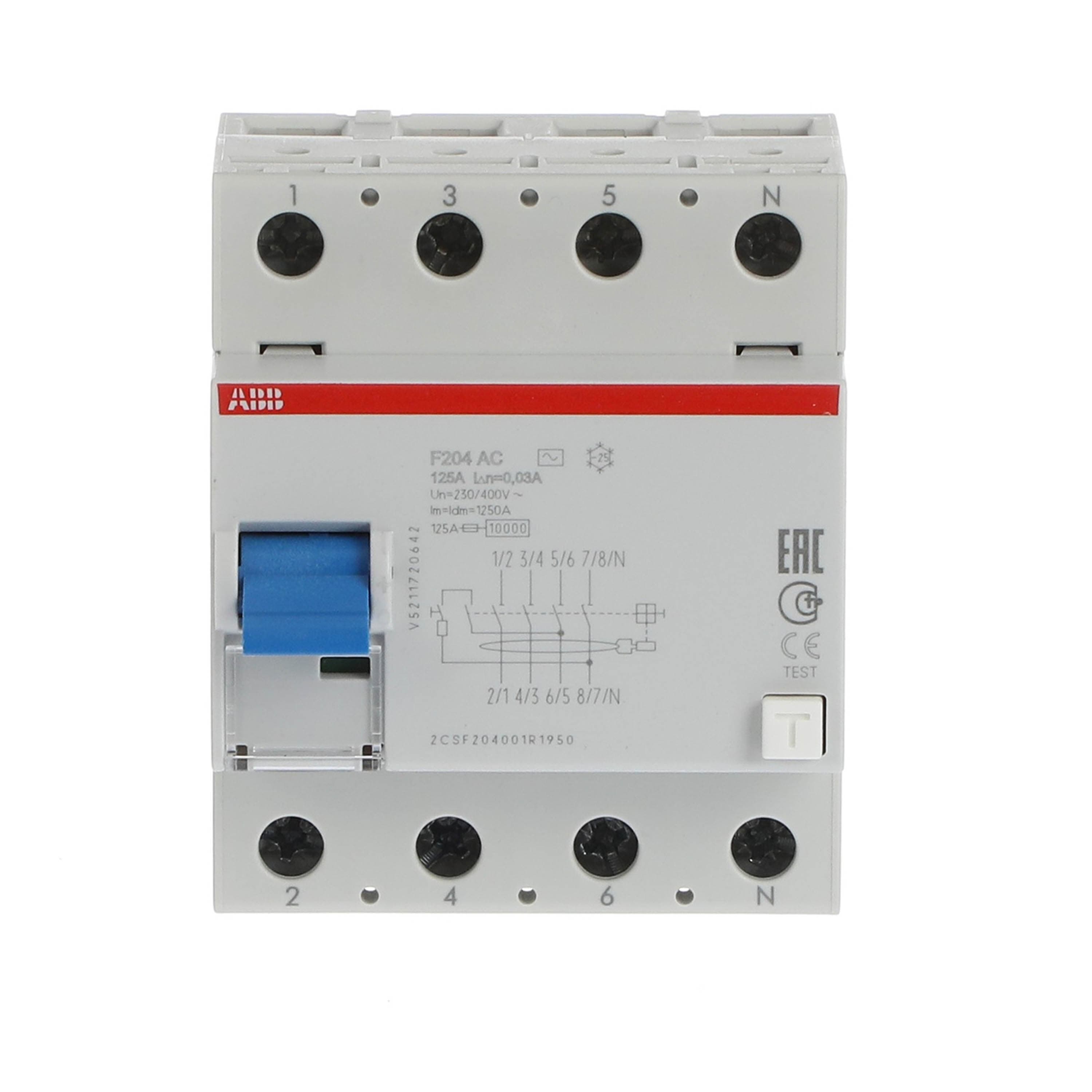 ABB 2CSF204001R1950 F204 AC-125/0.03