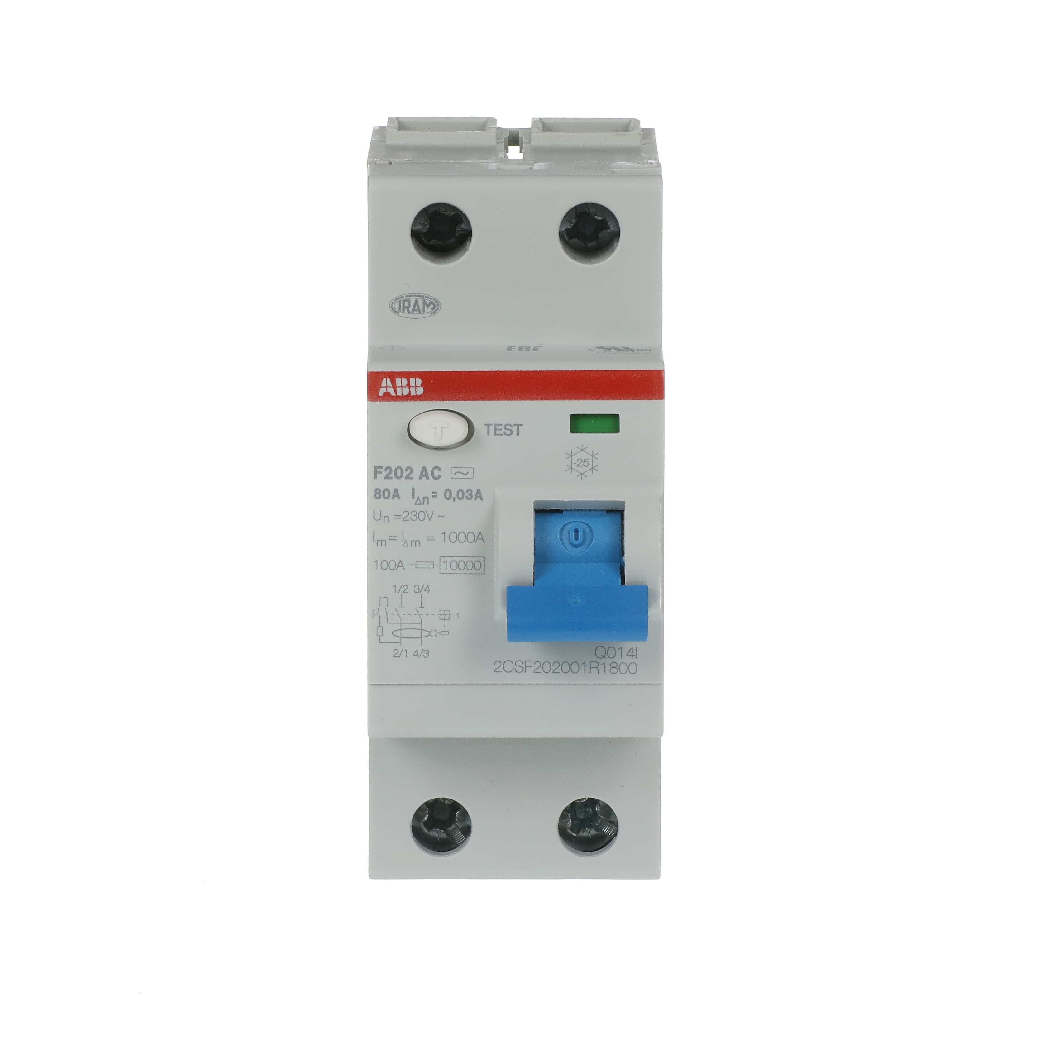 ABB 2CSF202001R1800 F202 AC-80/0.03