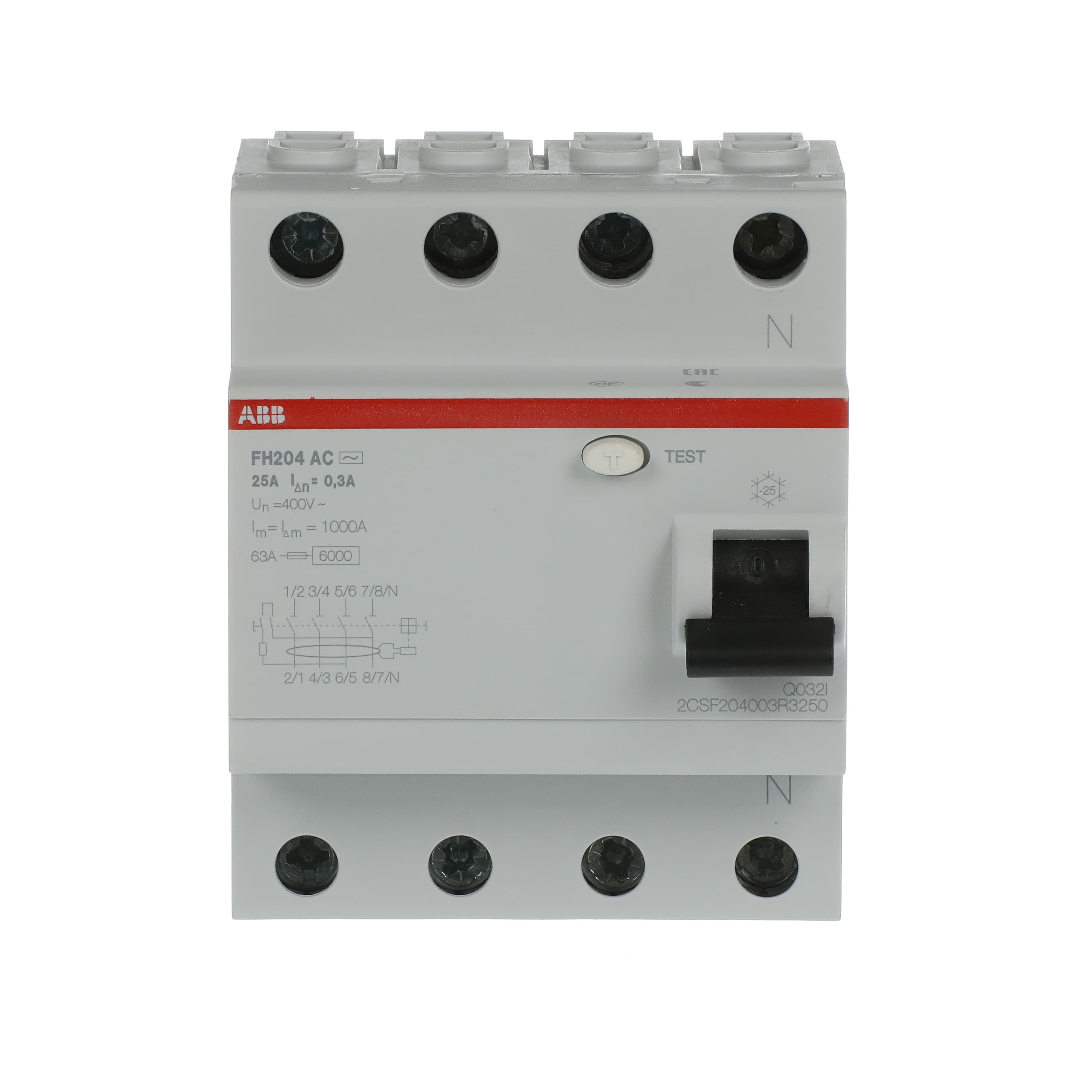 ABB 2CSF204003R3250 FH204 AC-25/0.3