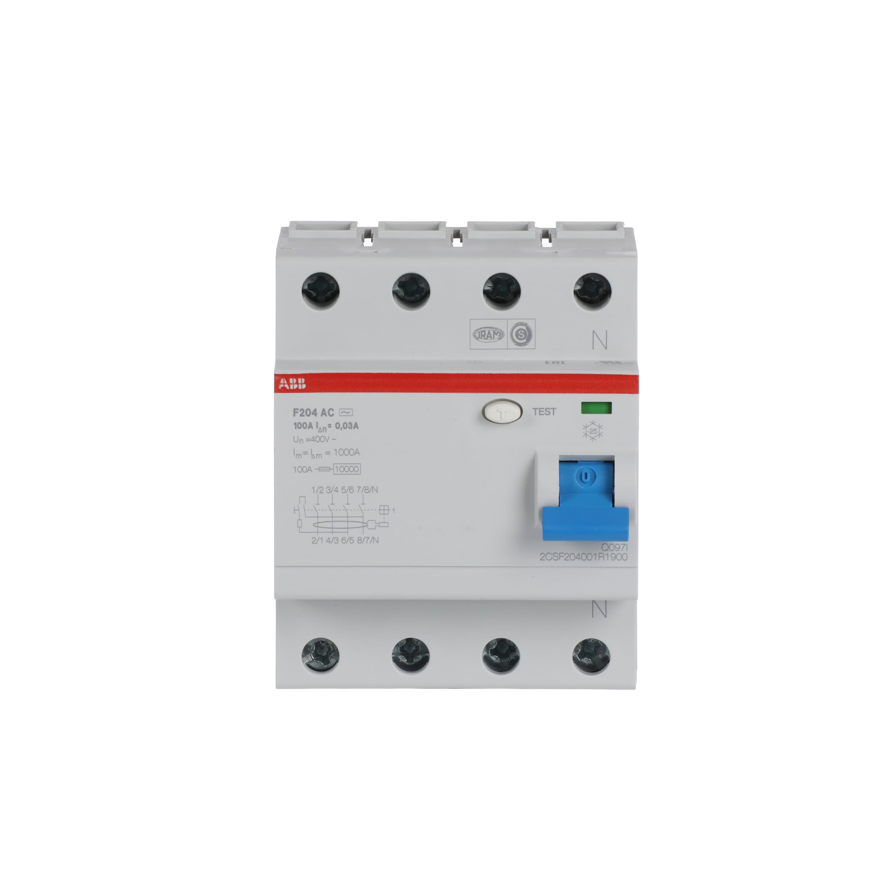 ABB 2CSF204001R1900 F204 AC-100/0.03