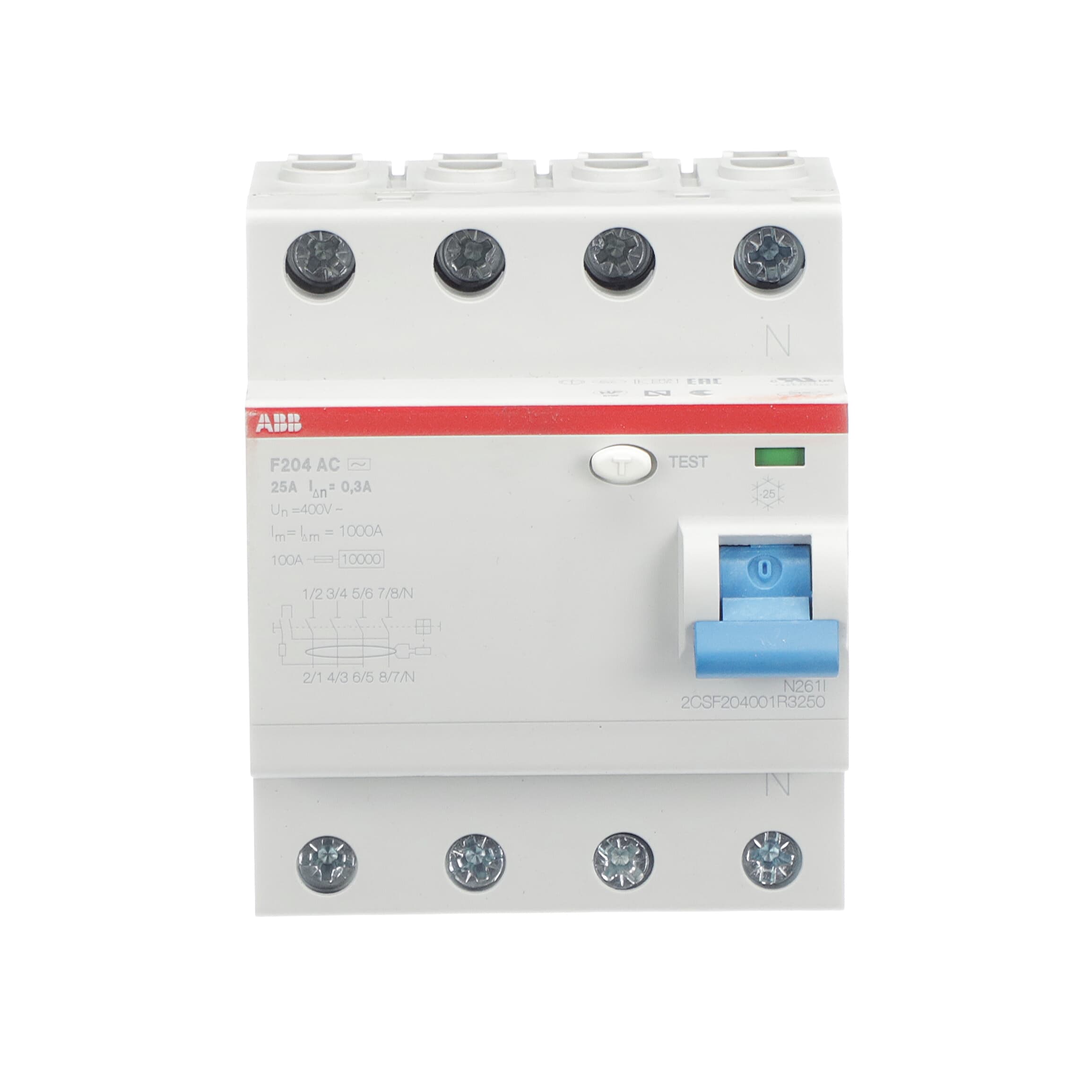 ABB 2CSF204001R3250 F204 AC-25/0.3