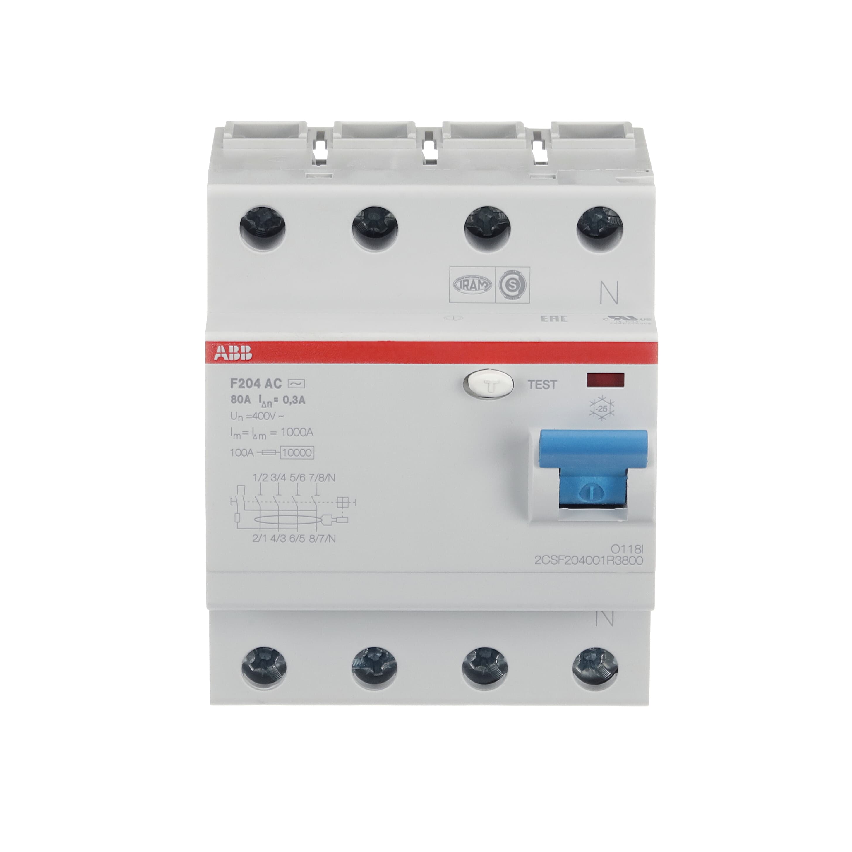 ABB 2CSF204001R3800 F204 AC-80/0.3