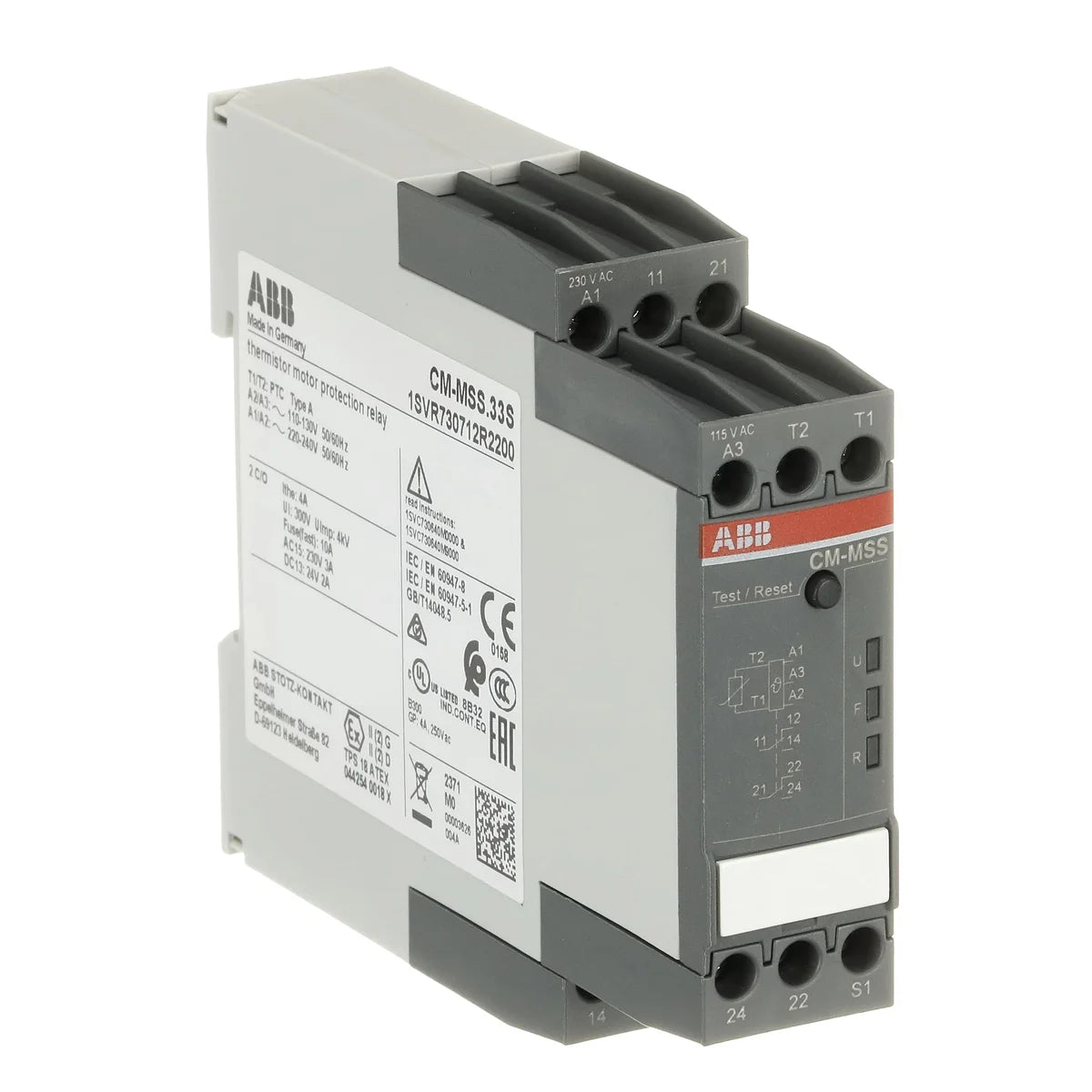 ABB 1SVR730712R2200 CM-MSS.33S PTC Motor Relay – Stoklink