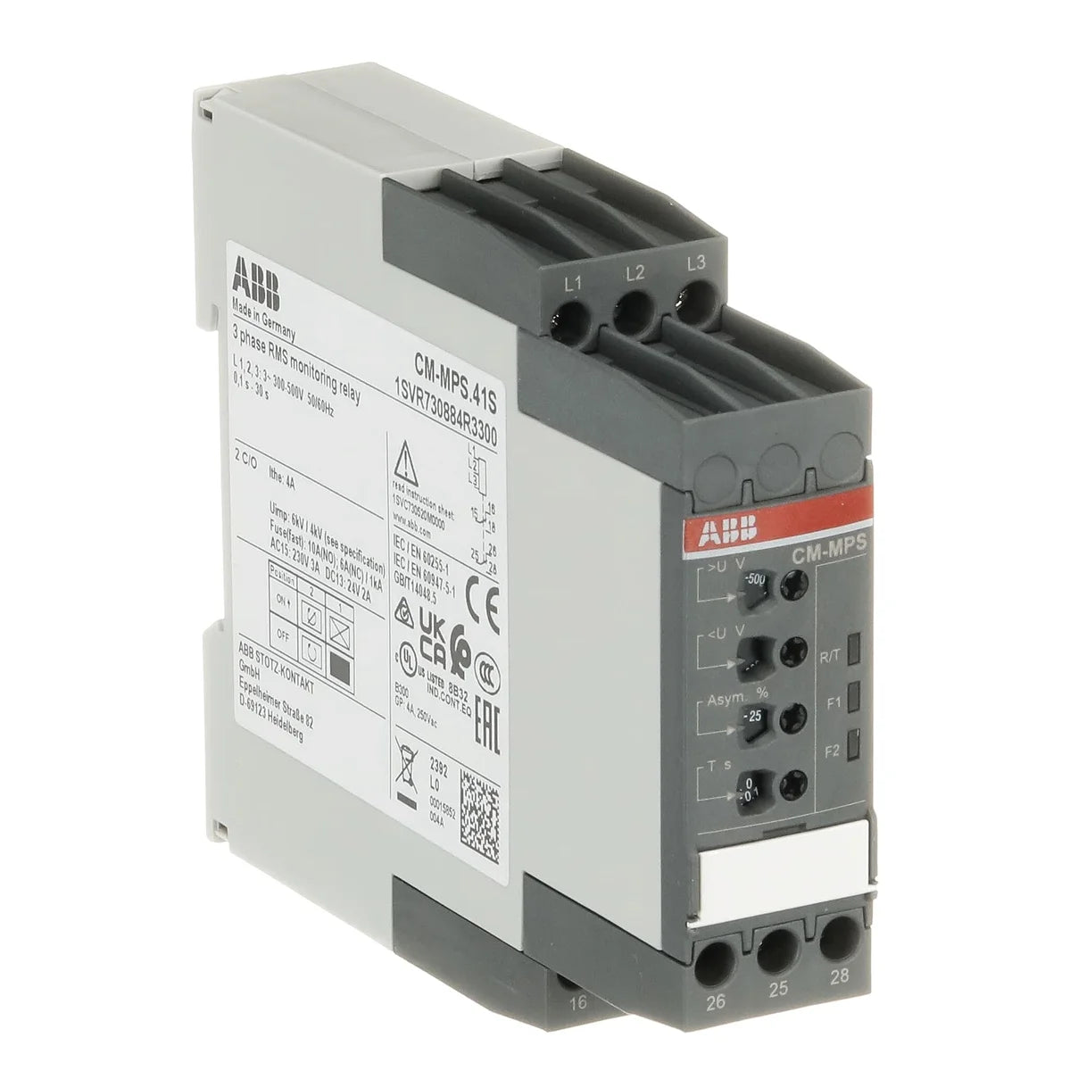 ABB 1SVR730884R3300 CM-MPS.41S Phase Relay – Stoklink