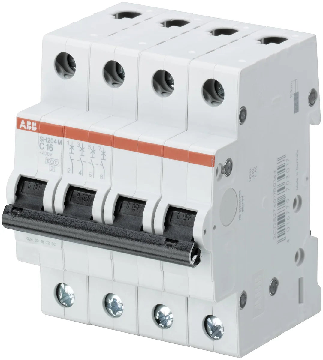 ABB 2CDS274011R0164 SH204M-C16 4P 16A MCB – Stoklink