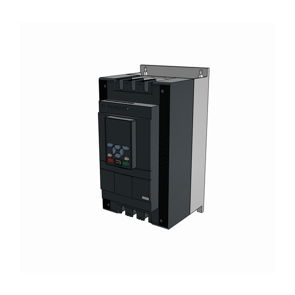 ABB PSTX142-600-70 soft starter (1SFA898110R7000), 3D model view from the front right