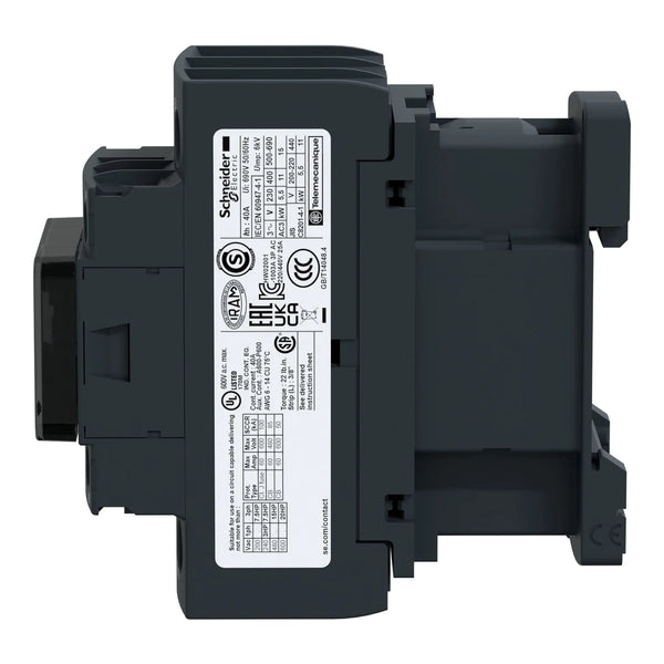 Schneider Electric LC1D25BD TeSys Deca 3-Pole 25A 15HP 480V AC 24VDC Coil Power Contactor – view 2
